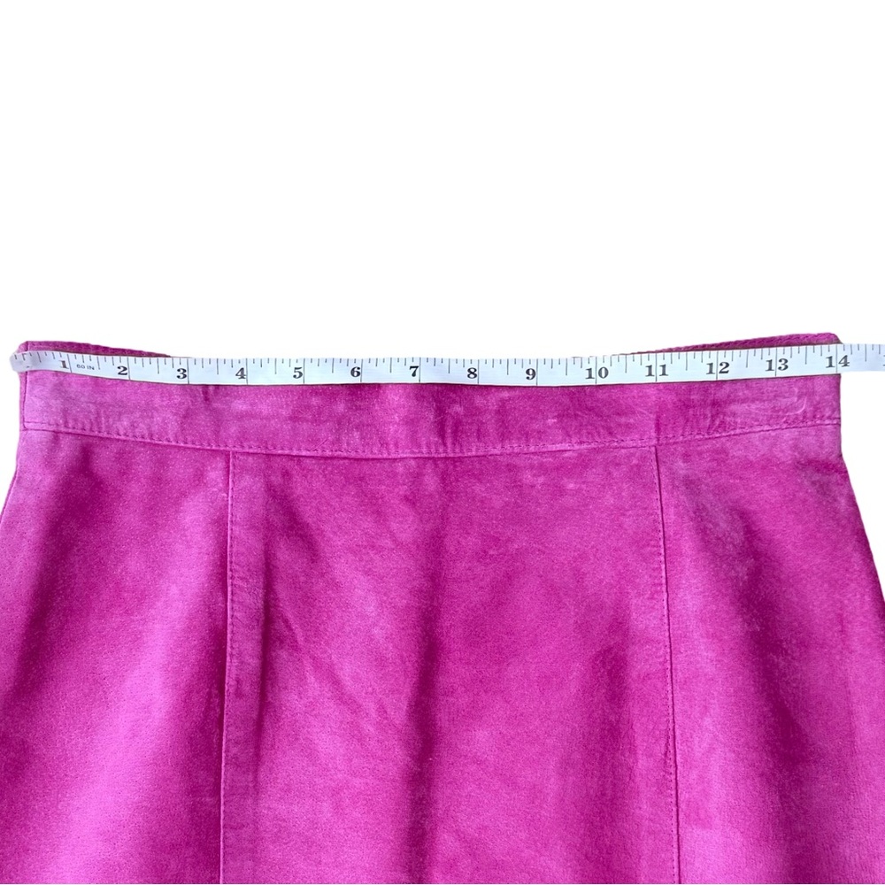 DANIER Genuine Leather Suede Pink
Pencil Skirt - Picture 2 of 7